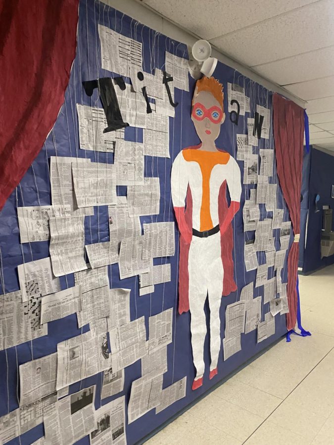 PA hallways decorated for WC