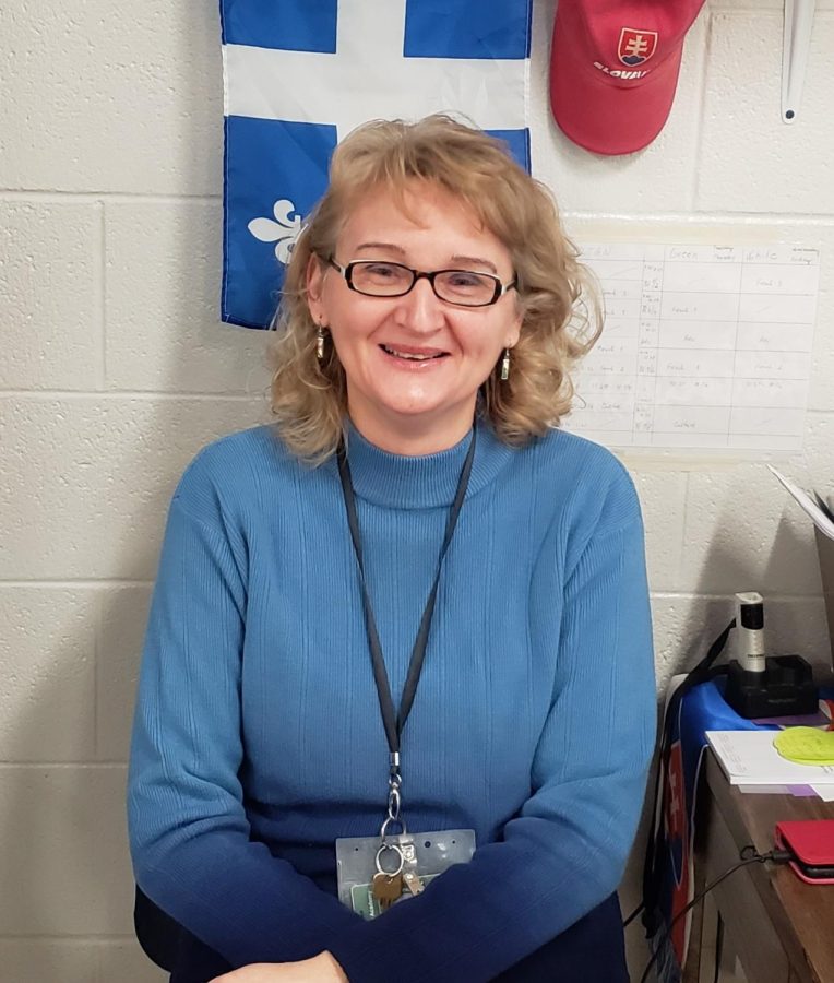 French teacher Ms. Cauley was named Teacher of the Year in world languages.