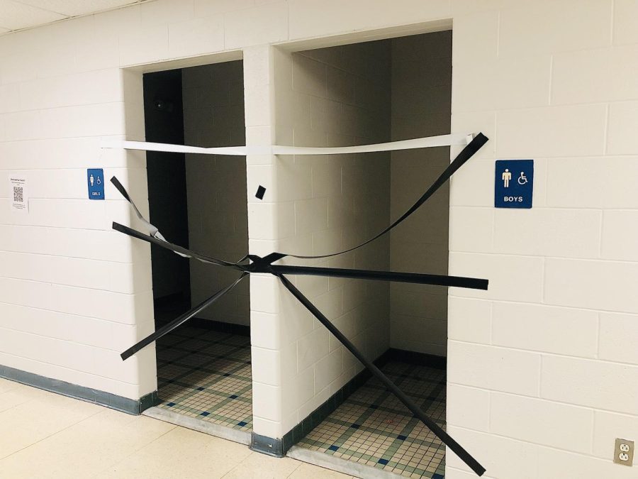 Bathroom vandalizations forced a closure on the second floor. 